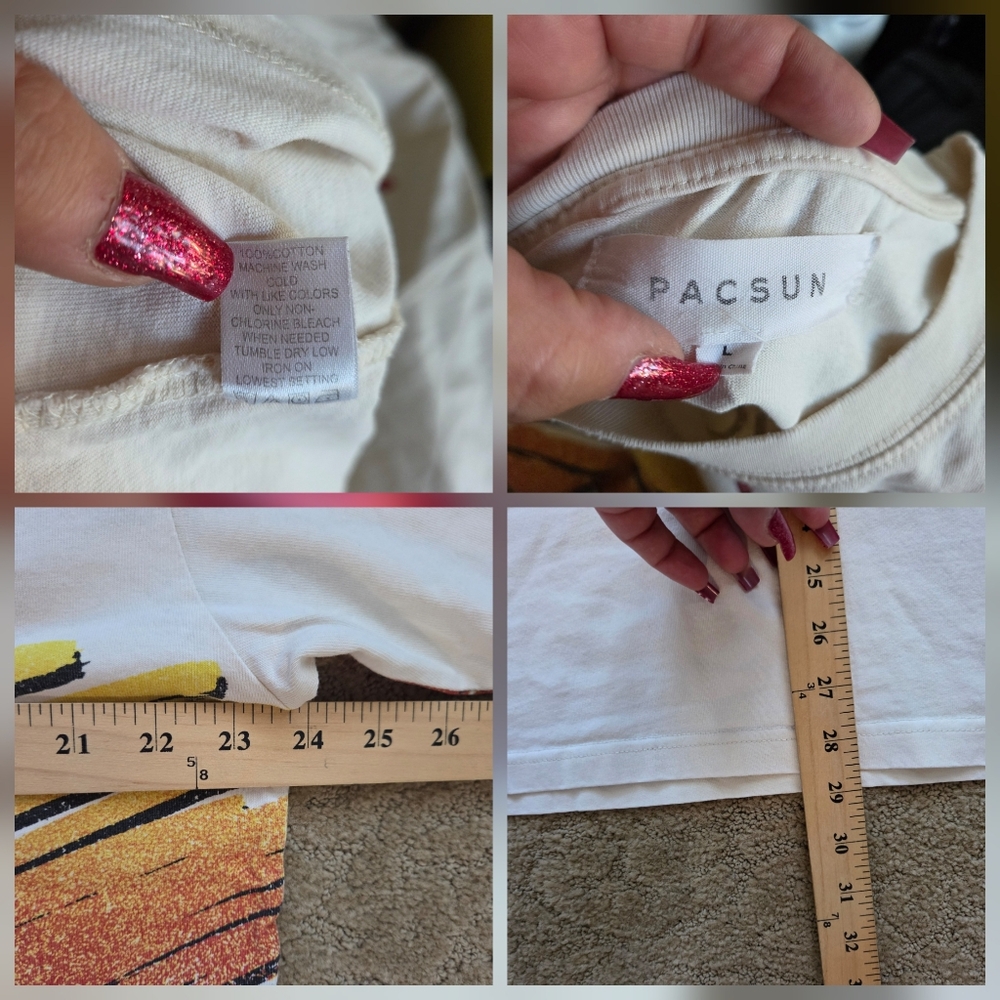 PacSun Need for Speed Speedway Racing AOP T-shirt Mens L Large - Picture 6 of 6